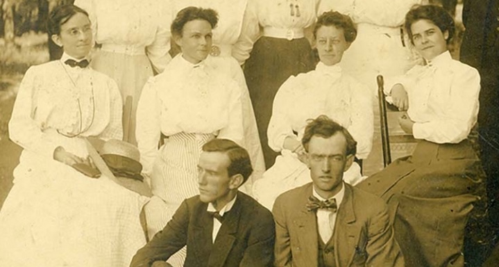 Six University faculty members circa 1906