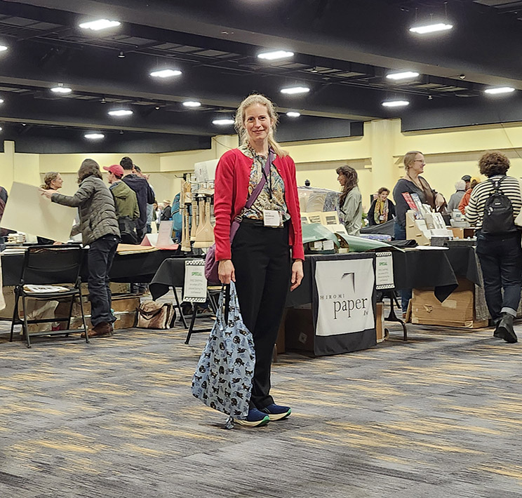 Greta Browning at the CODEX X Book Art Fair