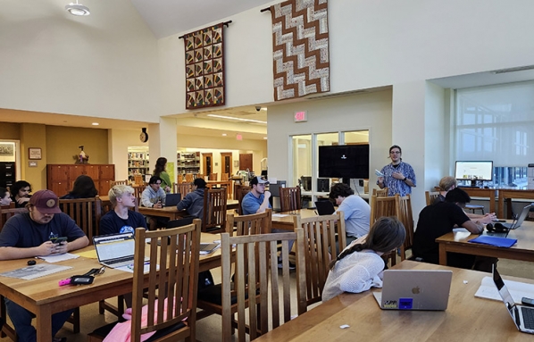 “The Life and Music of Doc Watson” class visits Special Collections